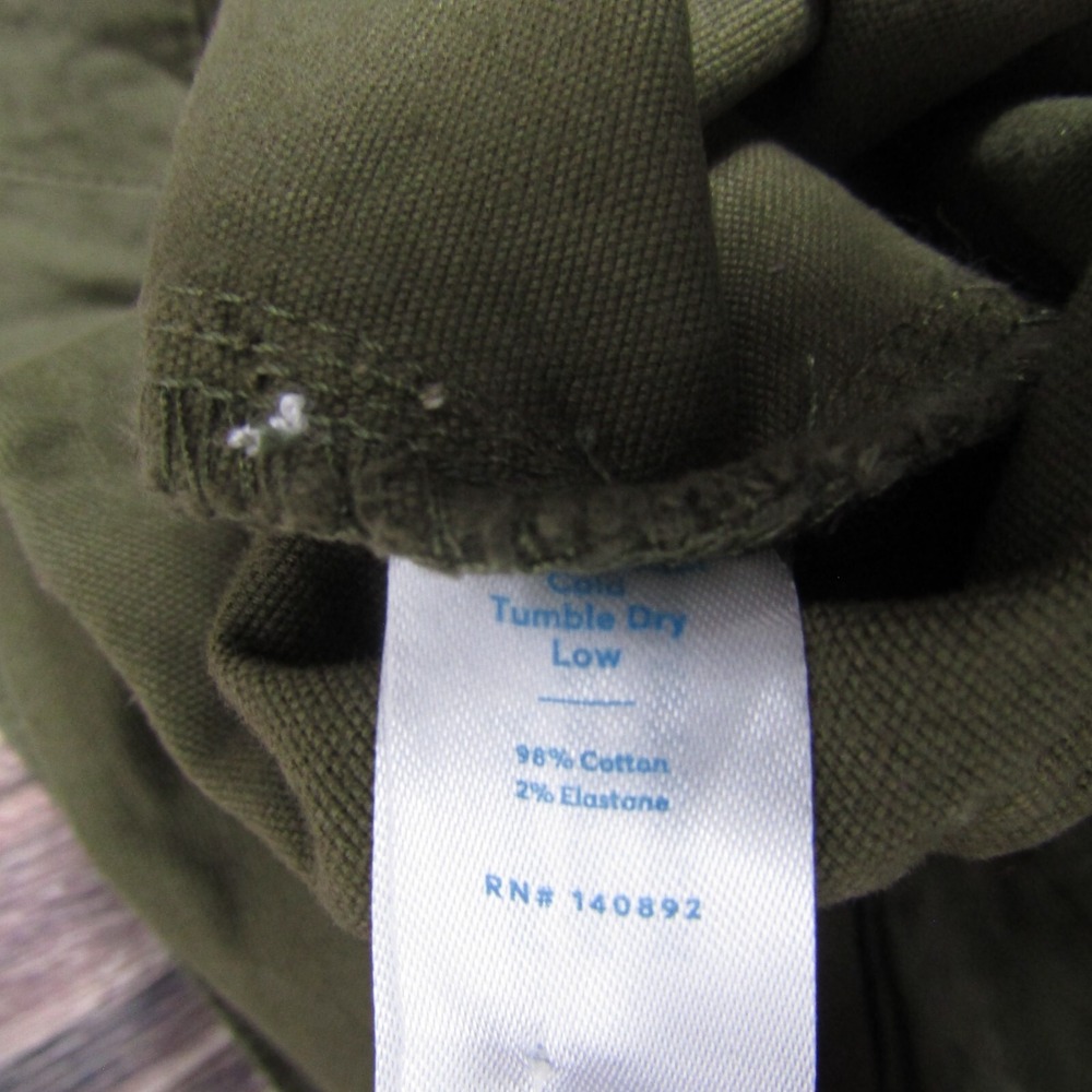 Marine Layer NEW NWT Womens 14‎ Olive Green Maya Slim Straight Utility Pants - Picture 3 of 5